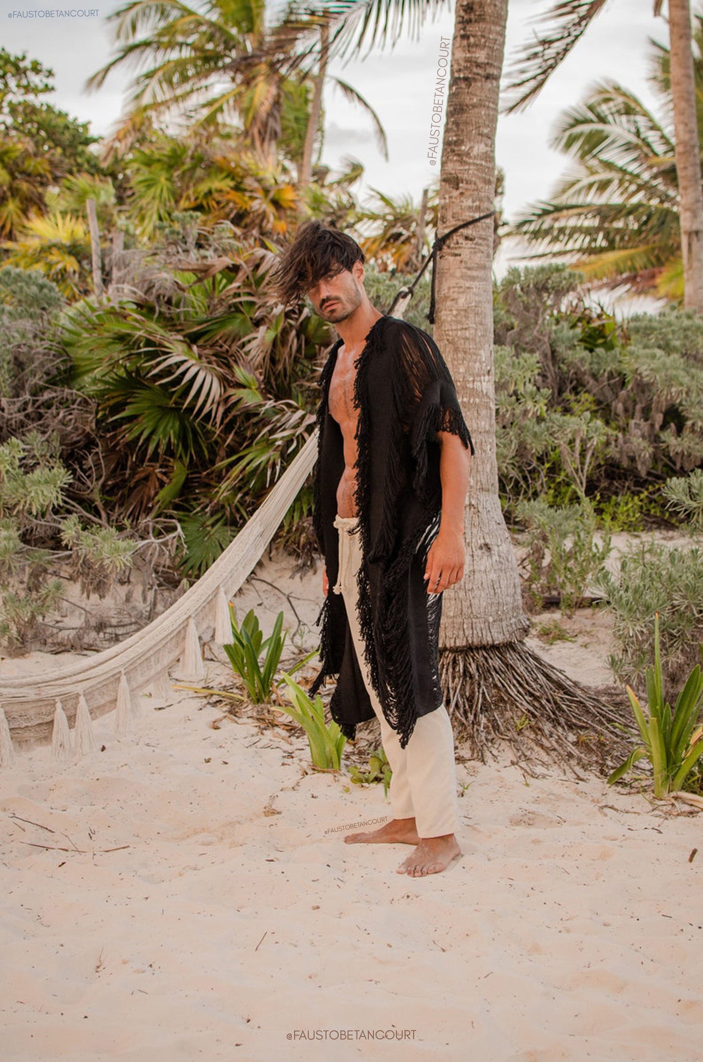 Frayed Kimono 42"