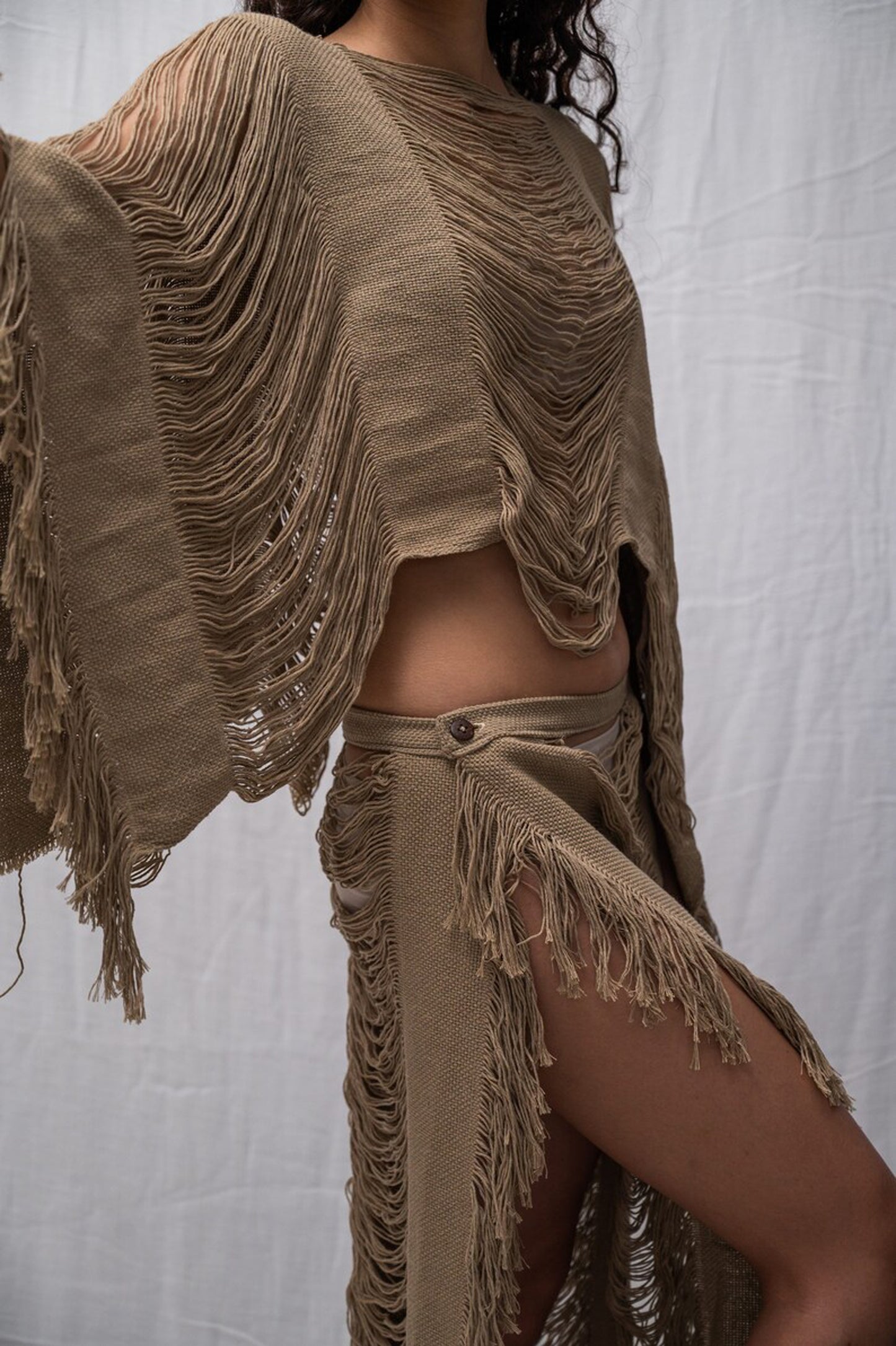 Burning Man Cotton Crop Top and Skirt/Pants