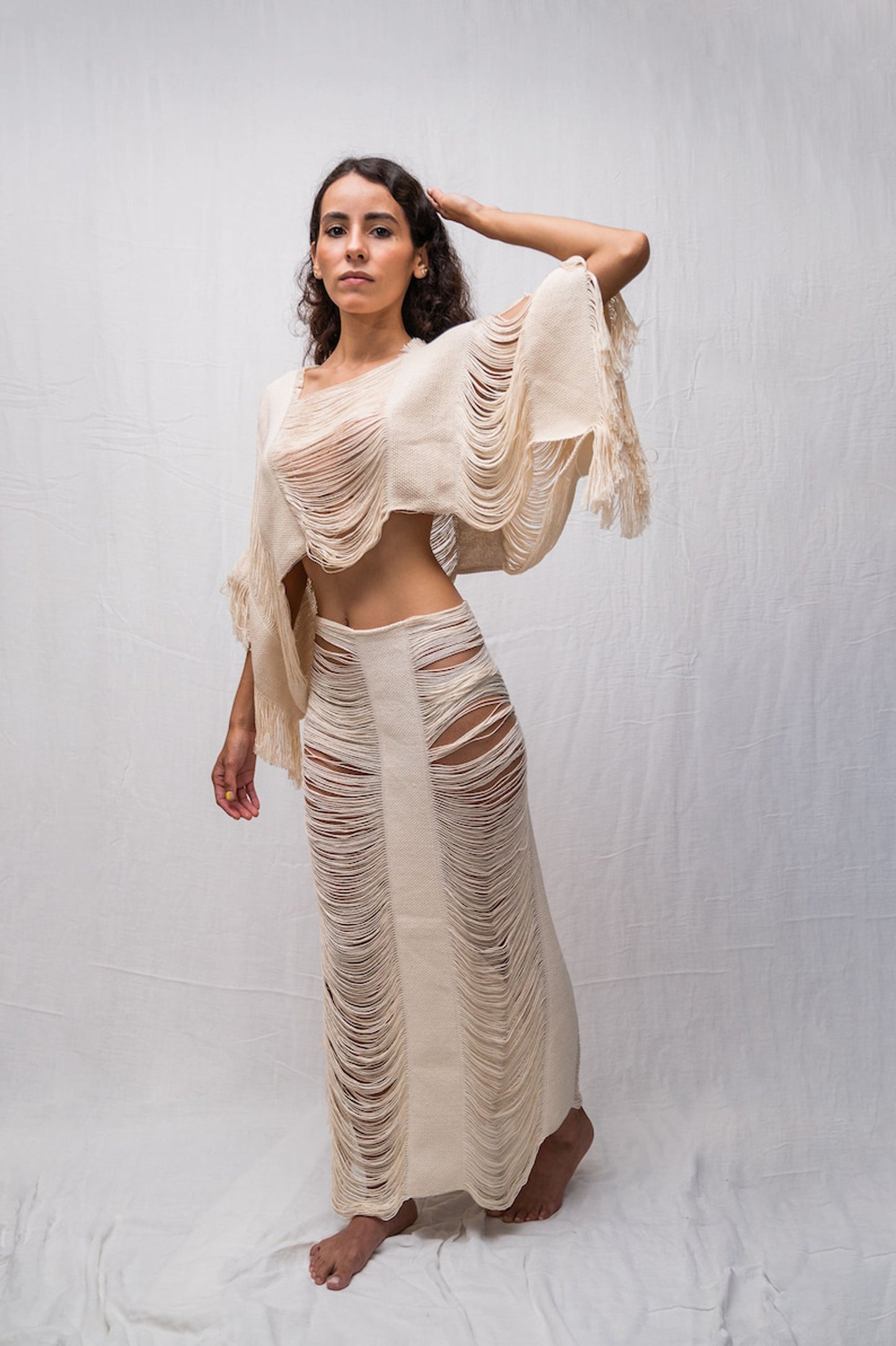 Burning Man Cotton Crop Top and Skirt/Pants