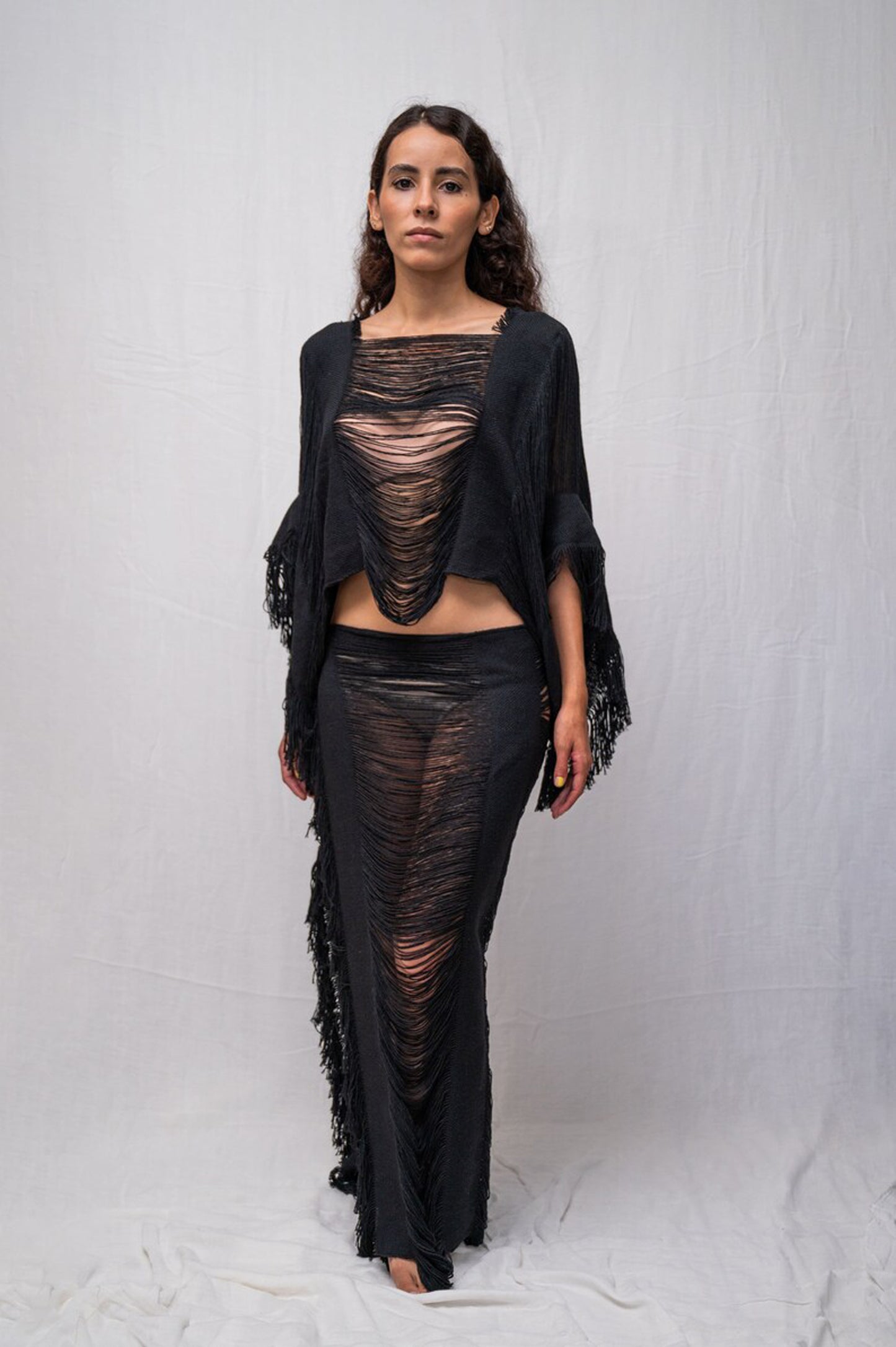 Burning Man Cotton Crop Top and Skirt/Pants