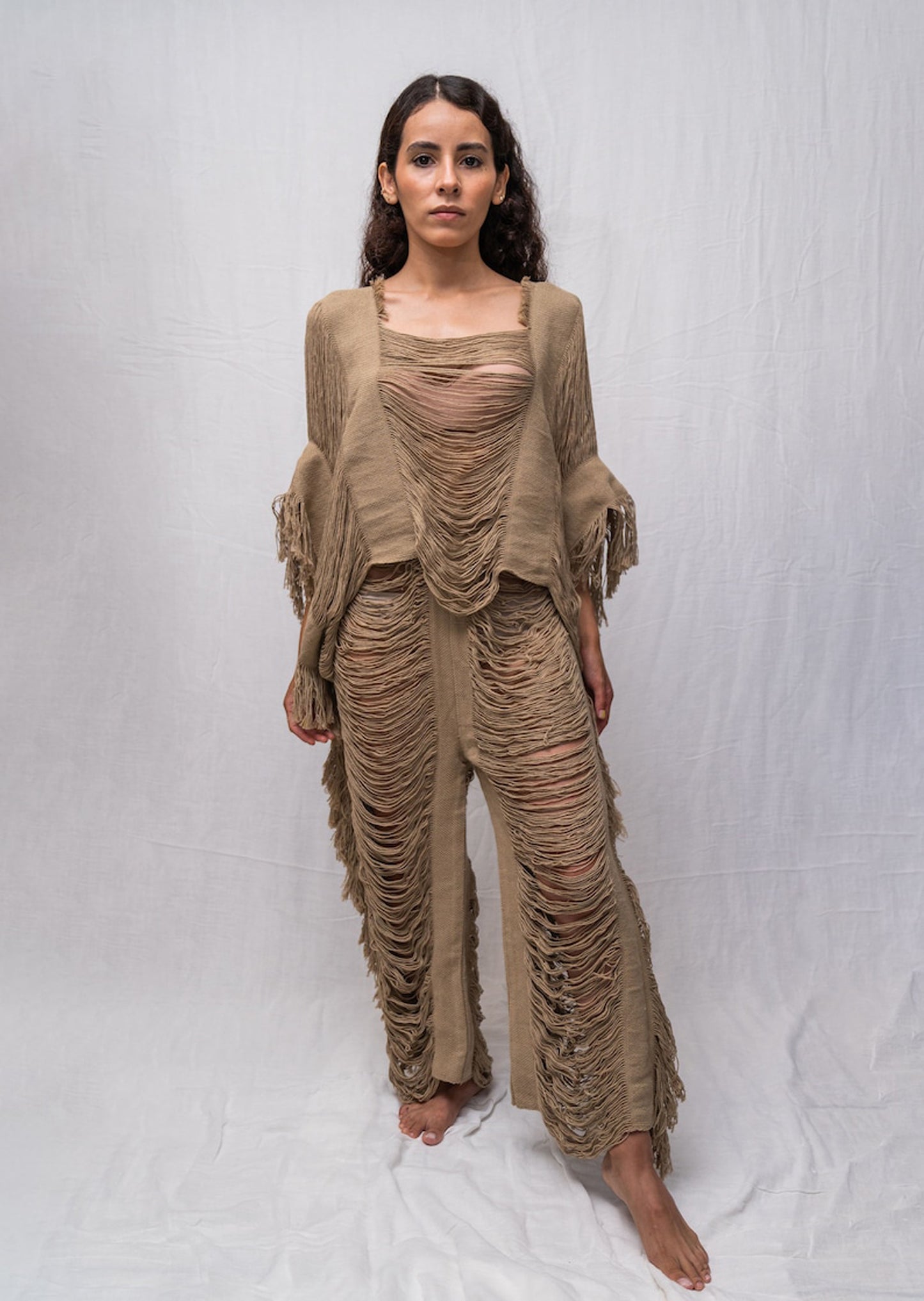 Burning Man Cotton Crop Top and Skirt/Pants