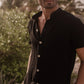 Soft Gauze Button-Up Shirt Short Sleeve