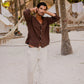 Soft Gauze Button-Up Shirt Long Sleeve