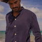 Soft Gauze Button-Up Shirt Long Sleeve