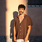 Soft Gauze Button-Up Shirt Short Sleeve