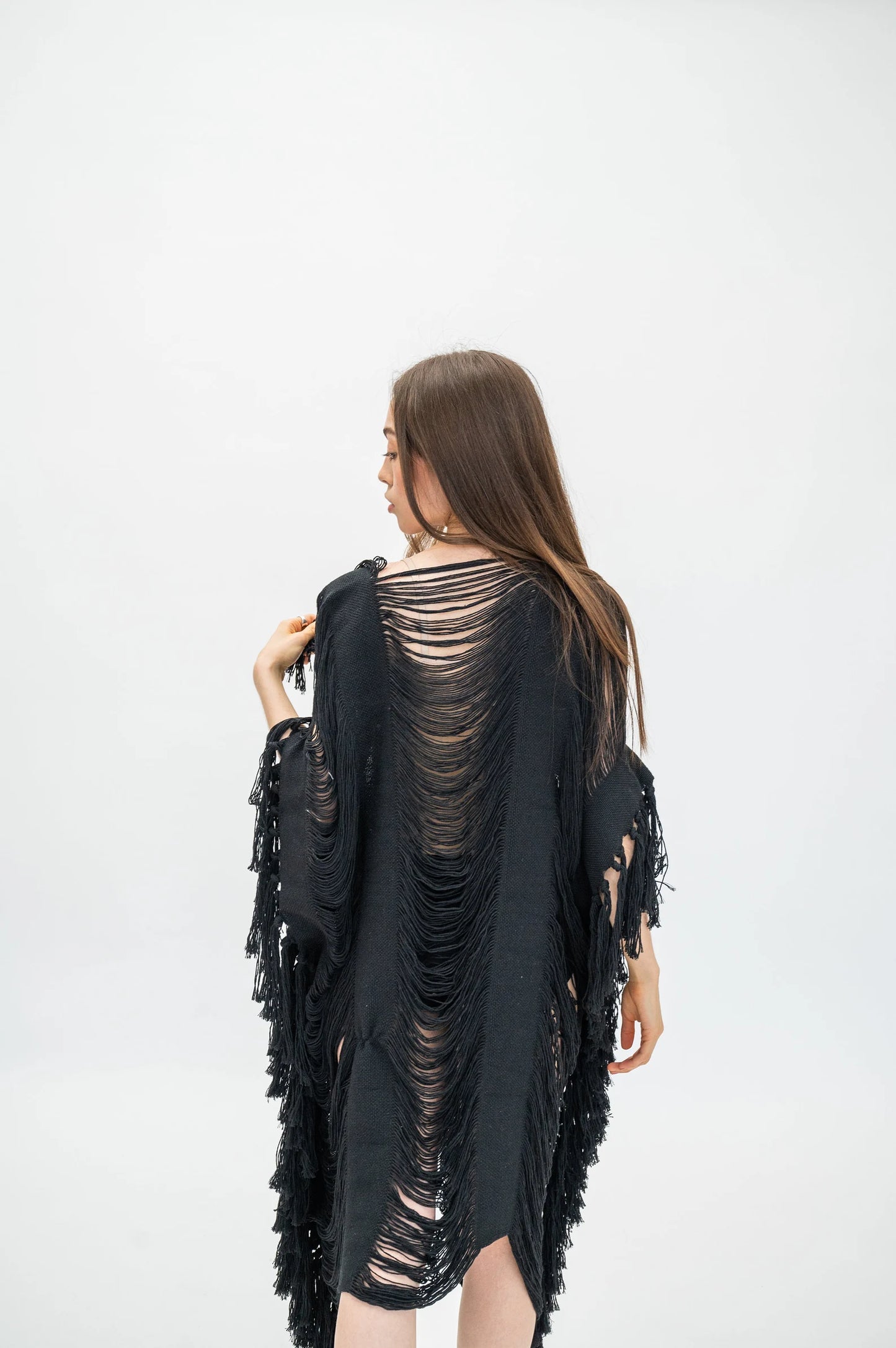 Frayed Kimono 35"