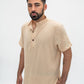 Soft Gauze Tunic Shirt Short Sleeve